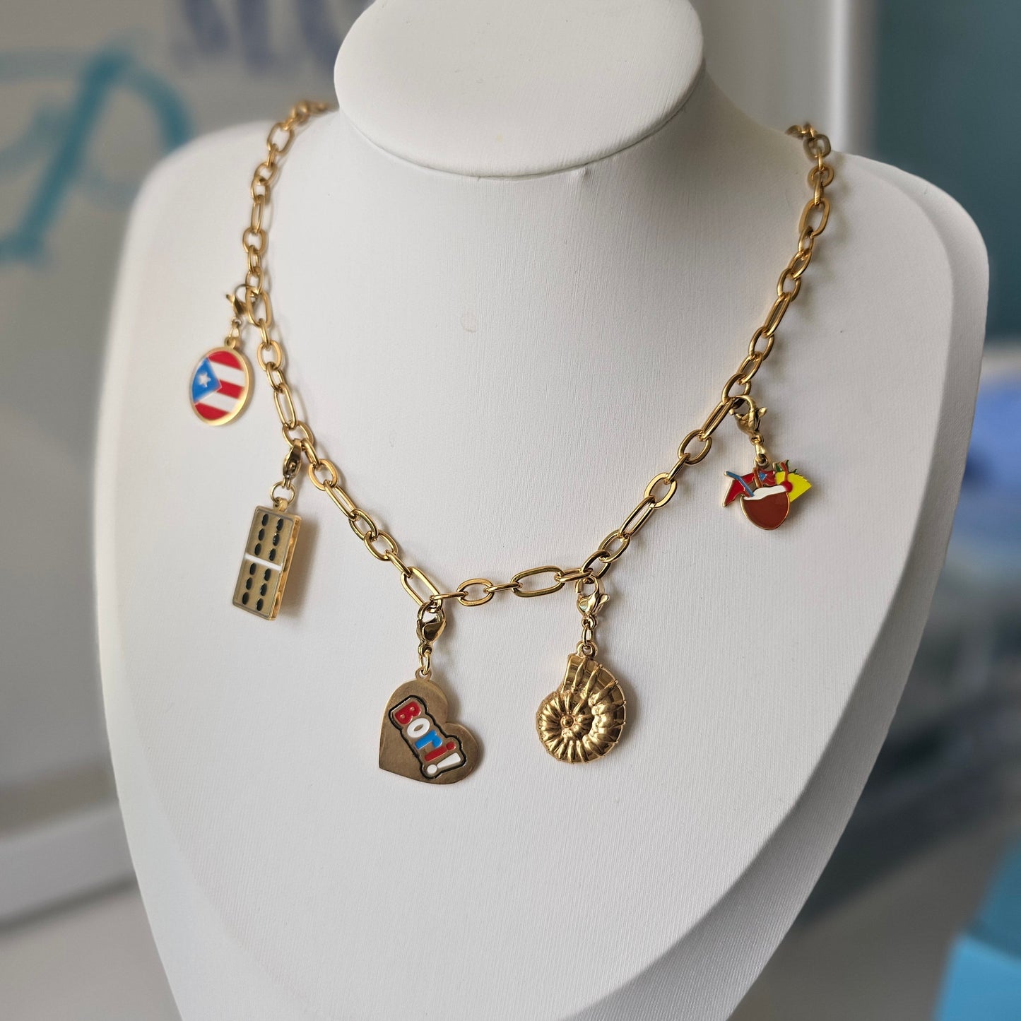 Boricua de pura cepa necklace