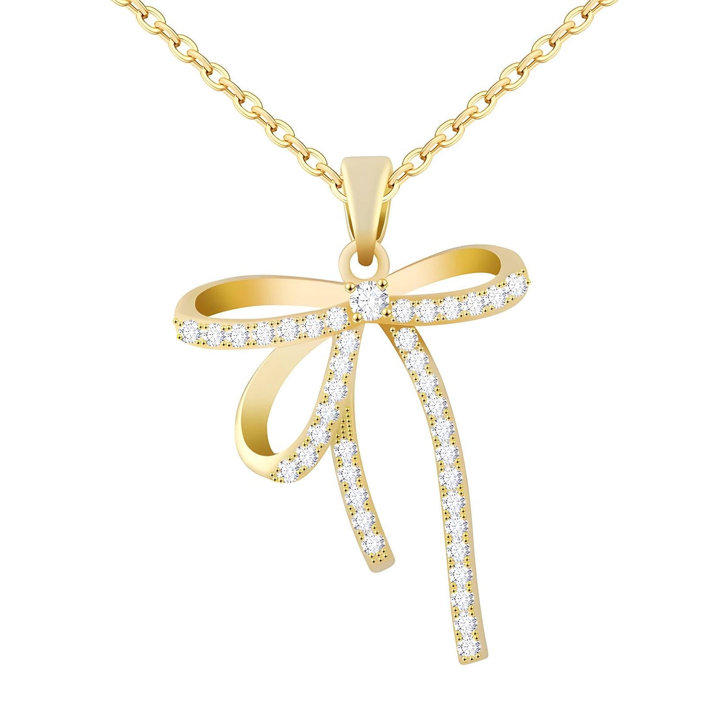 Bow necklace