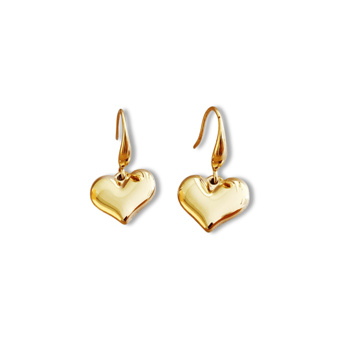 Drop hearts earrings