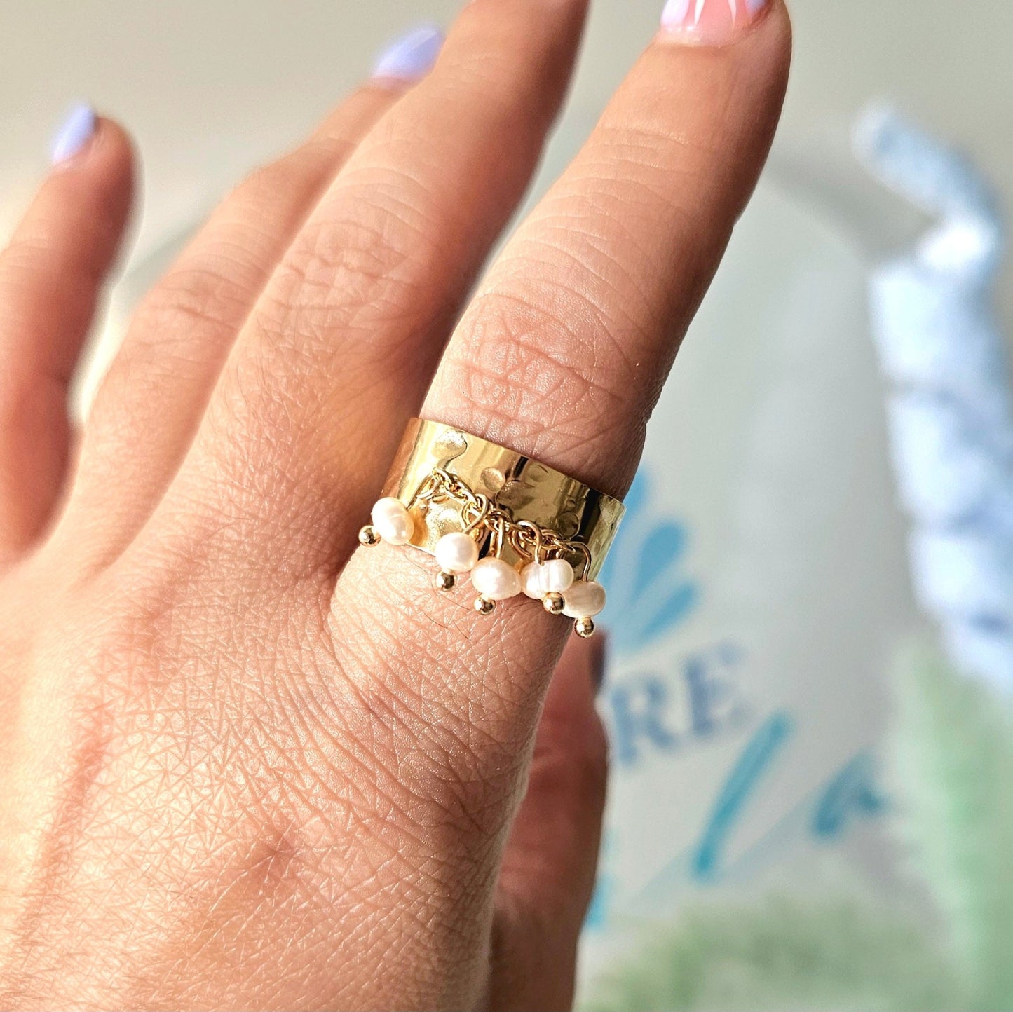 Idalia pearls ring