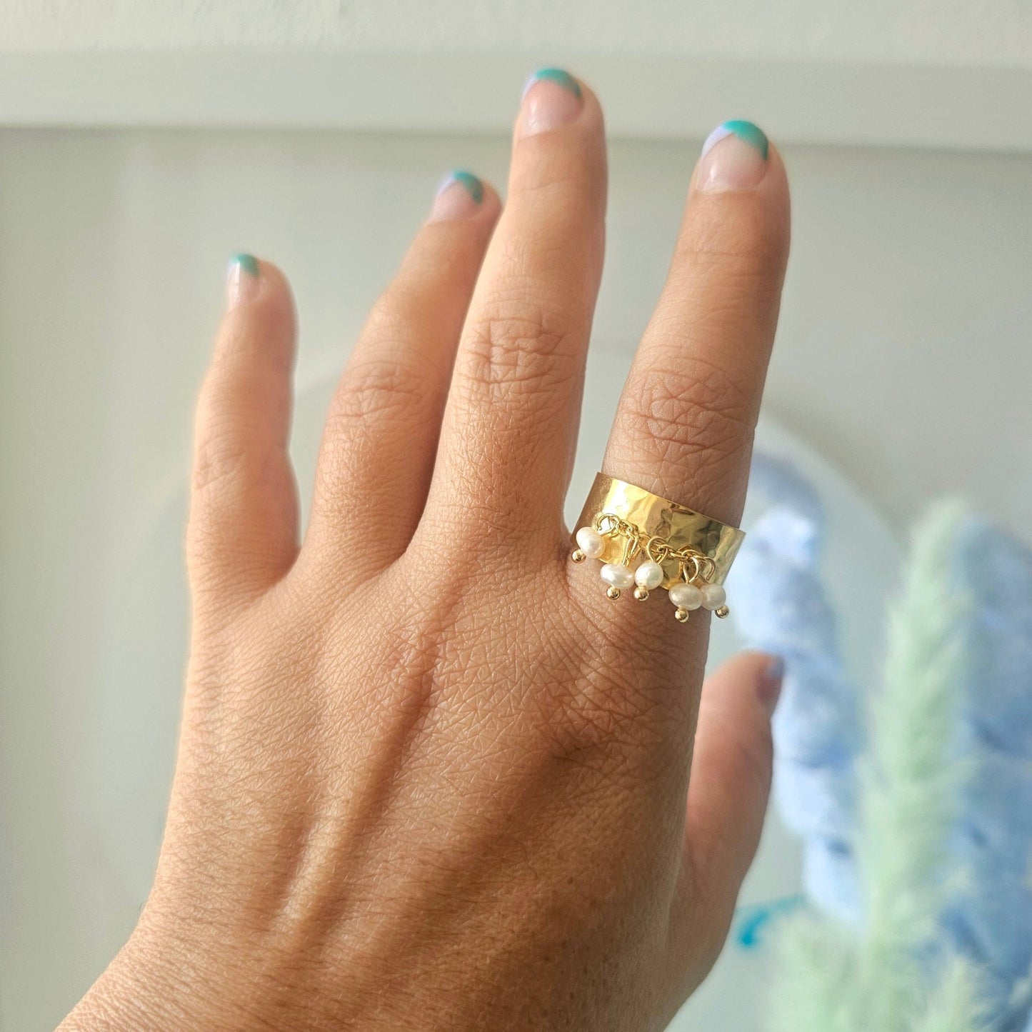 Idalia pearls ring