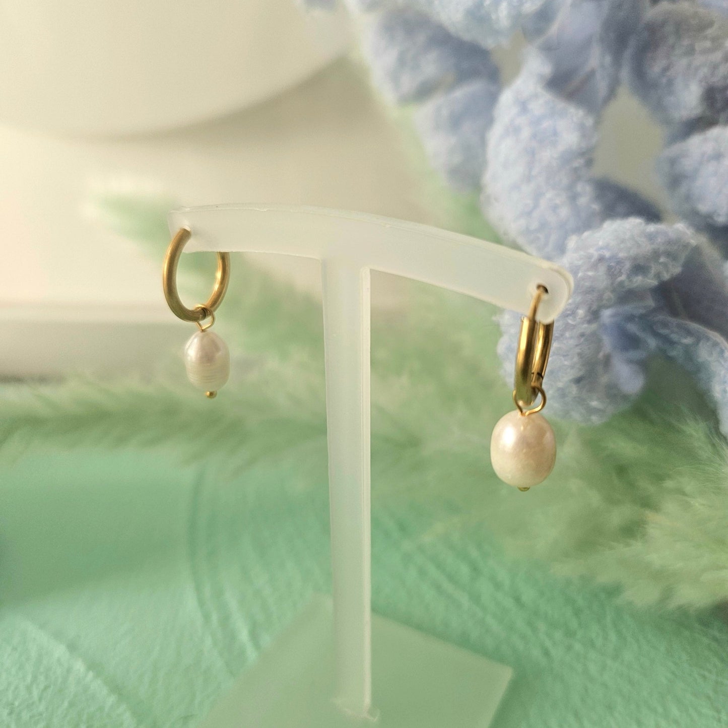 Pearl earrings
