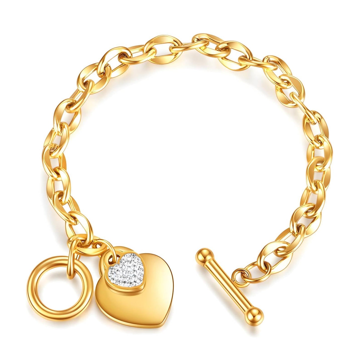 Shine heart bracelet