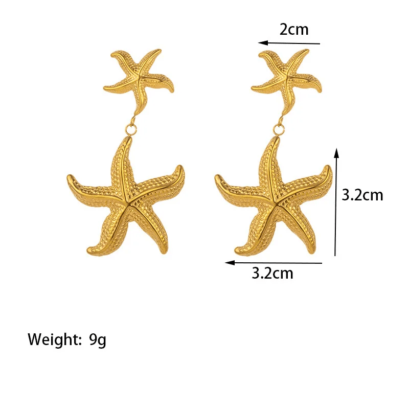 Starfish earrings