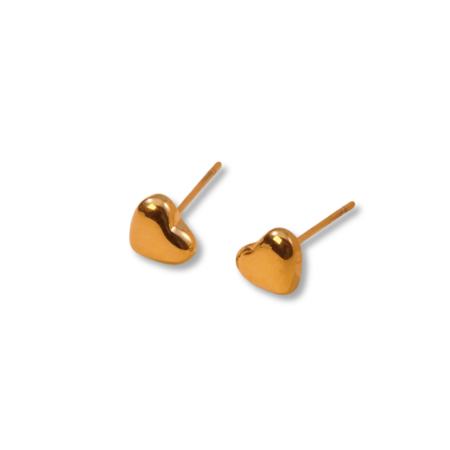 Tiny heart studs