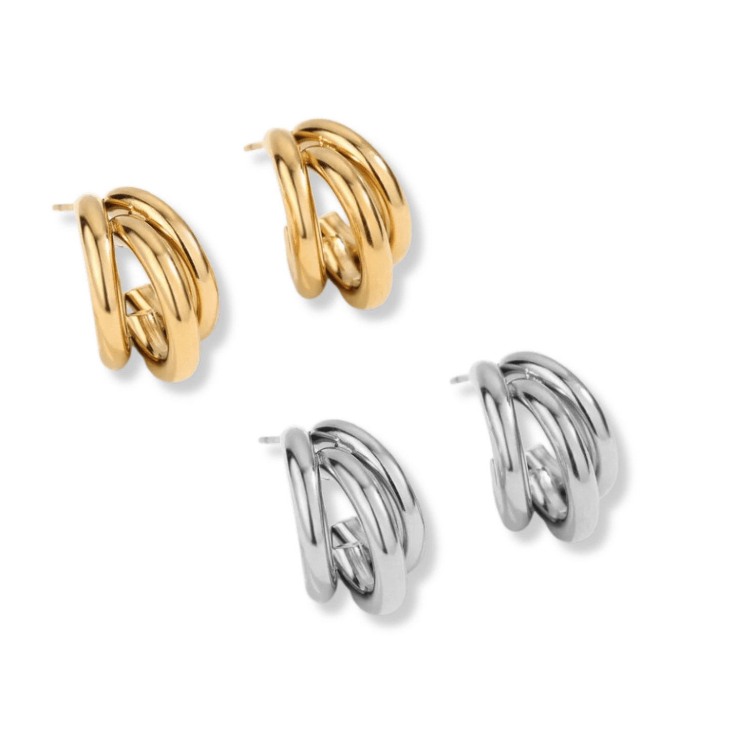 Triple earrings