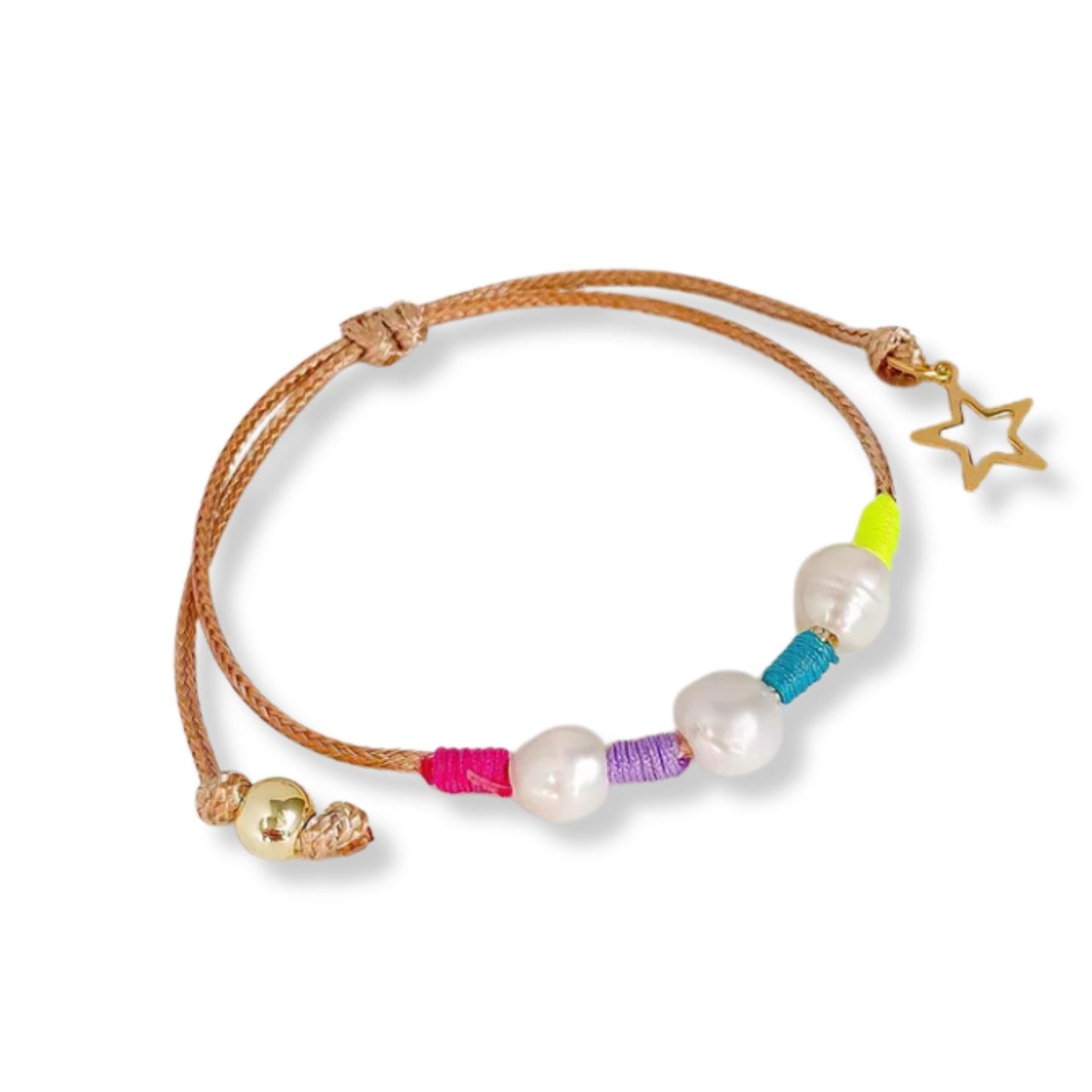 Colorful pearl bracelet