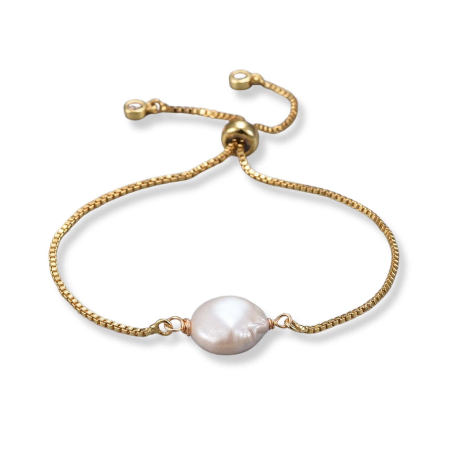 Pearl adjustable bracelet