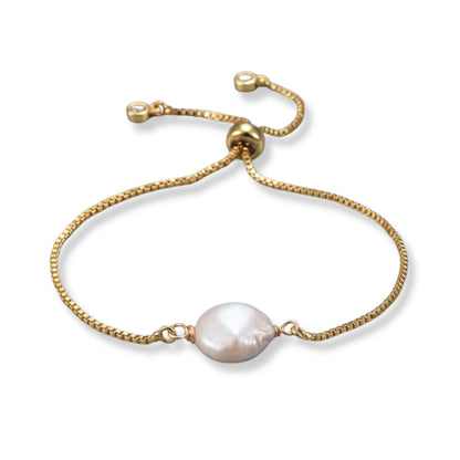 Pearl adjustable bracelet