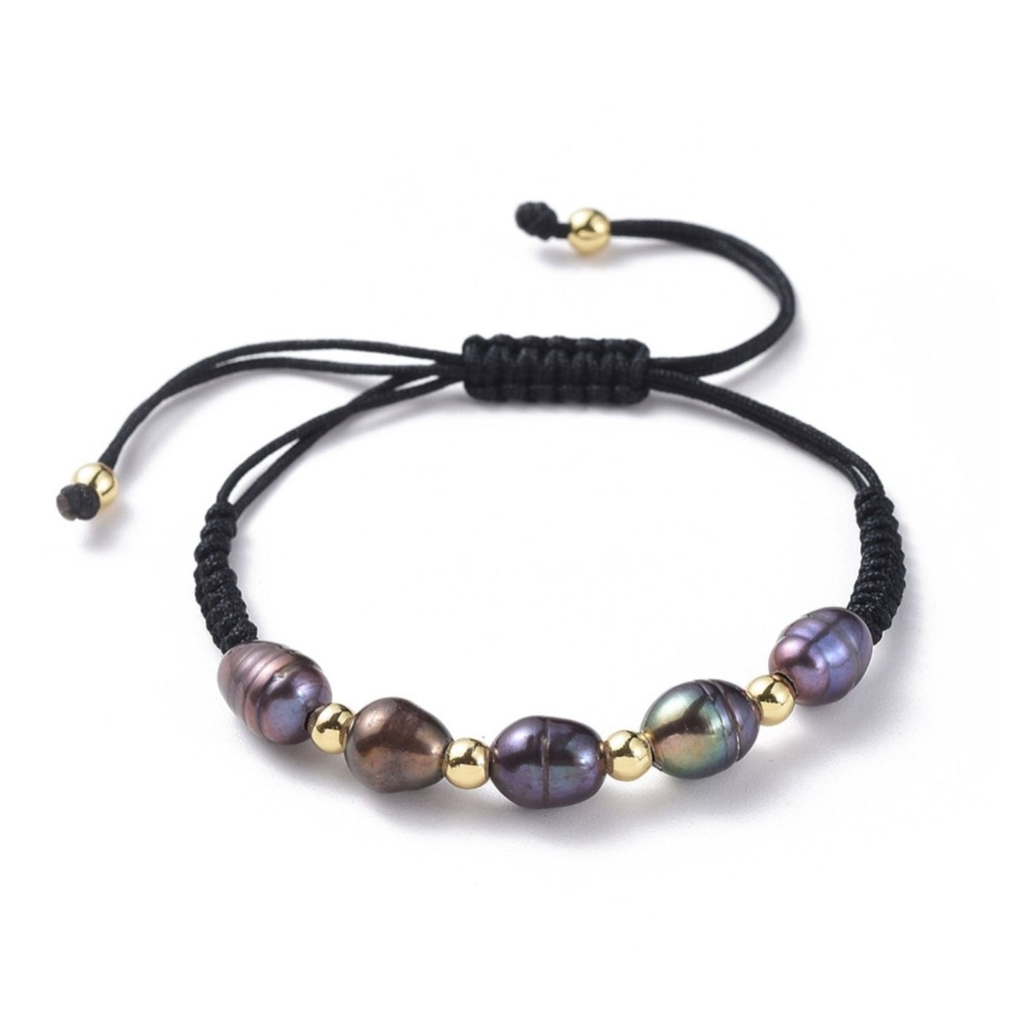 Black pearls bracelet