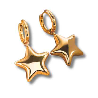 Chunky stars earrings