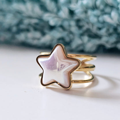 White star ring