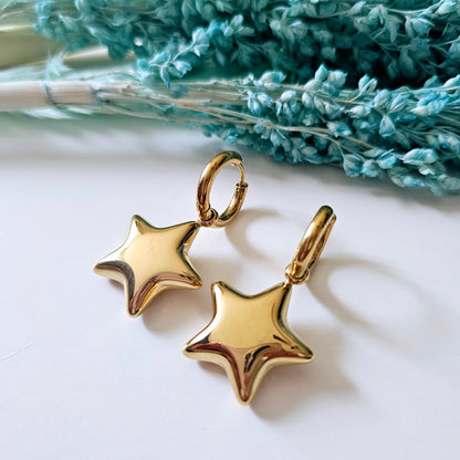 Chunky stars earrings