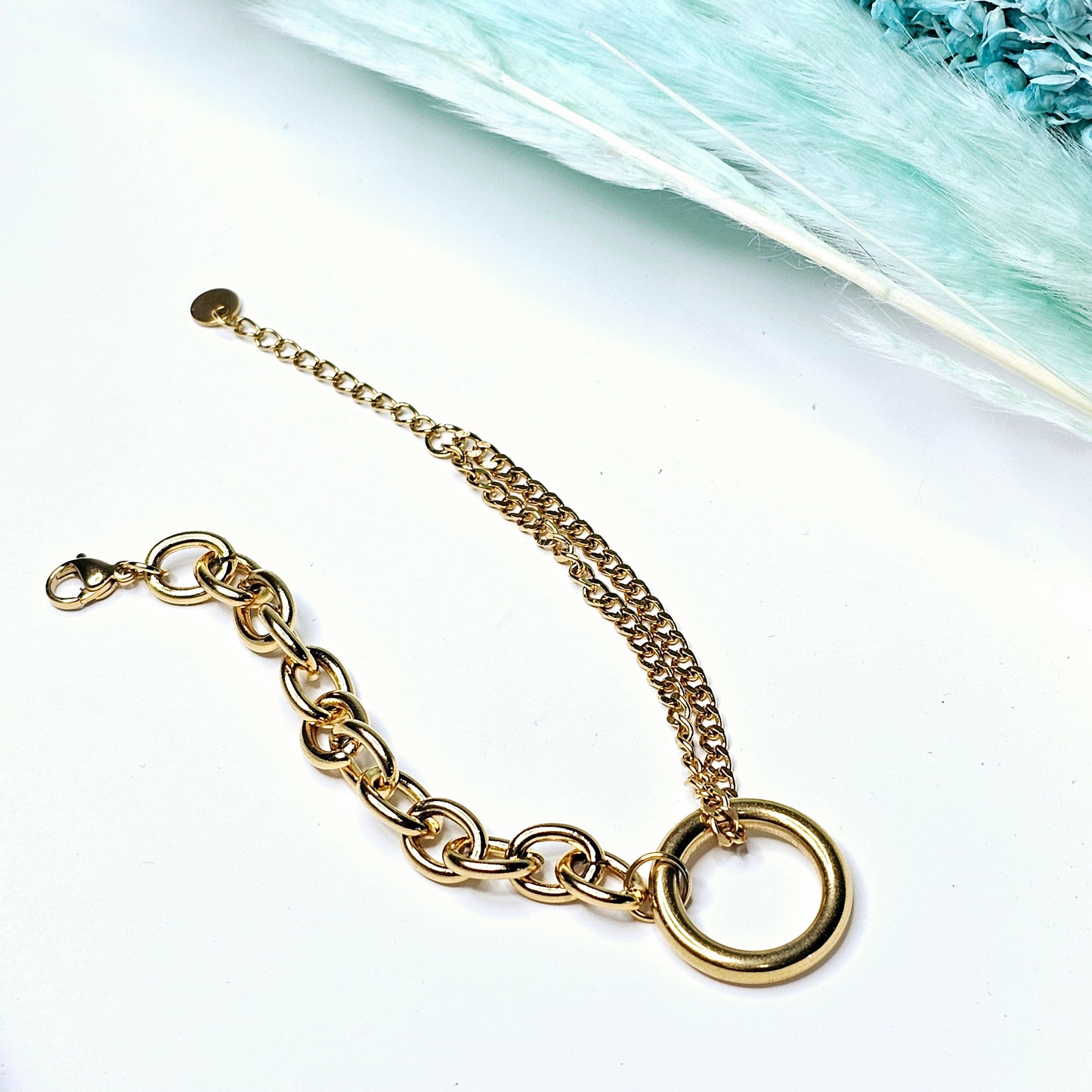 Double chain bracelet