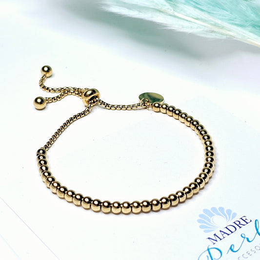 Golden beads bracelet