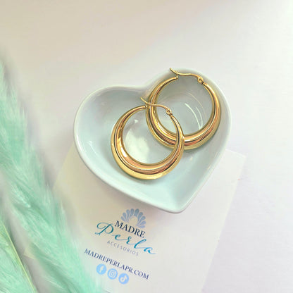 Bold hoops earrings