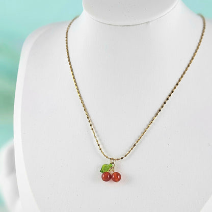 Mini cherry necklace