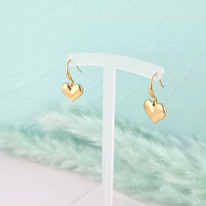 Drop hearts earrings