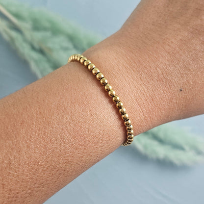 Golden beads bracelet