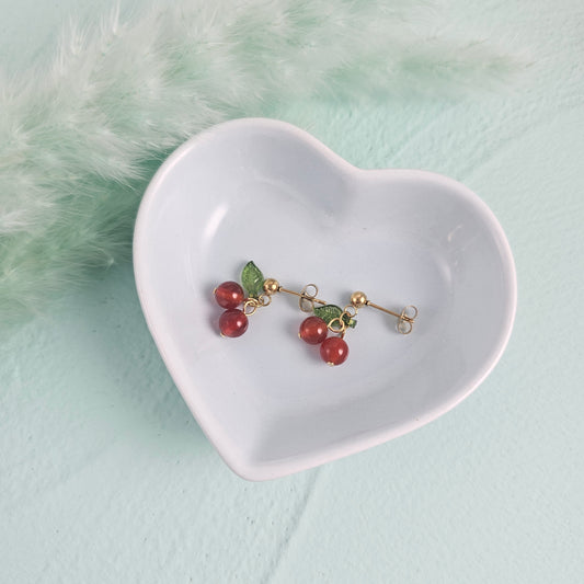 Mini cherry earrings