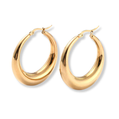 Bold hoops earrings