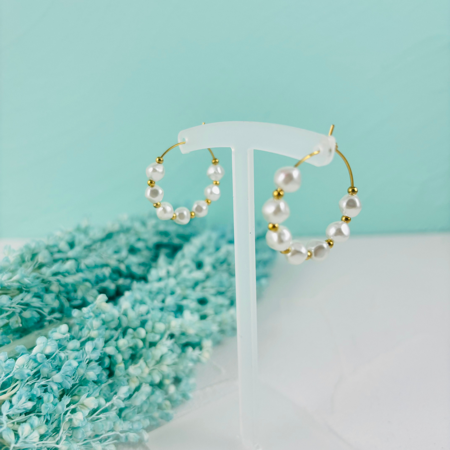 Pearl hoops