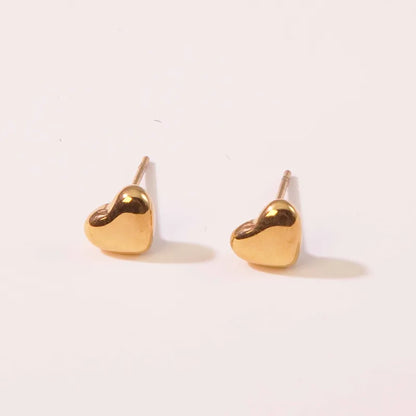 Tiny heart studs