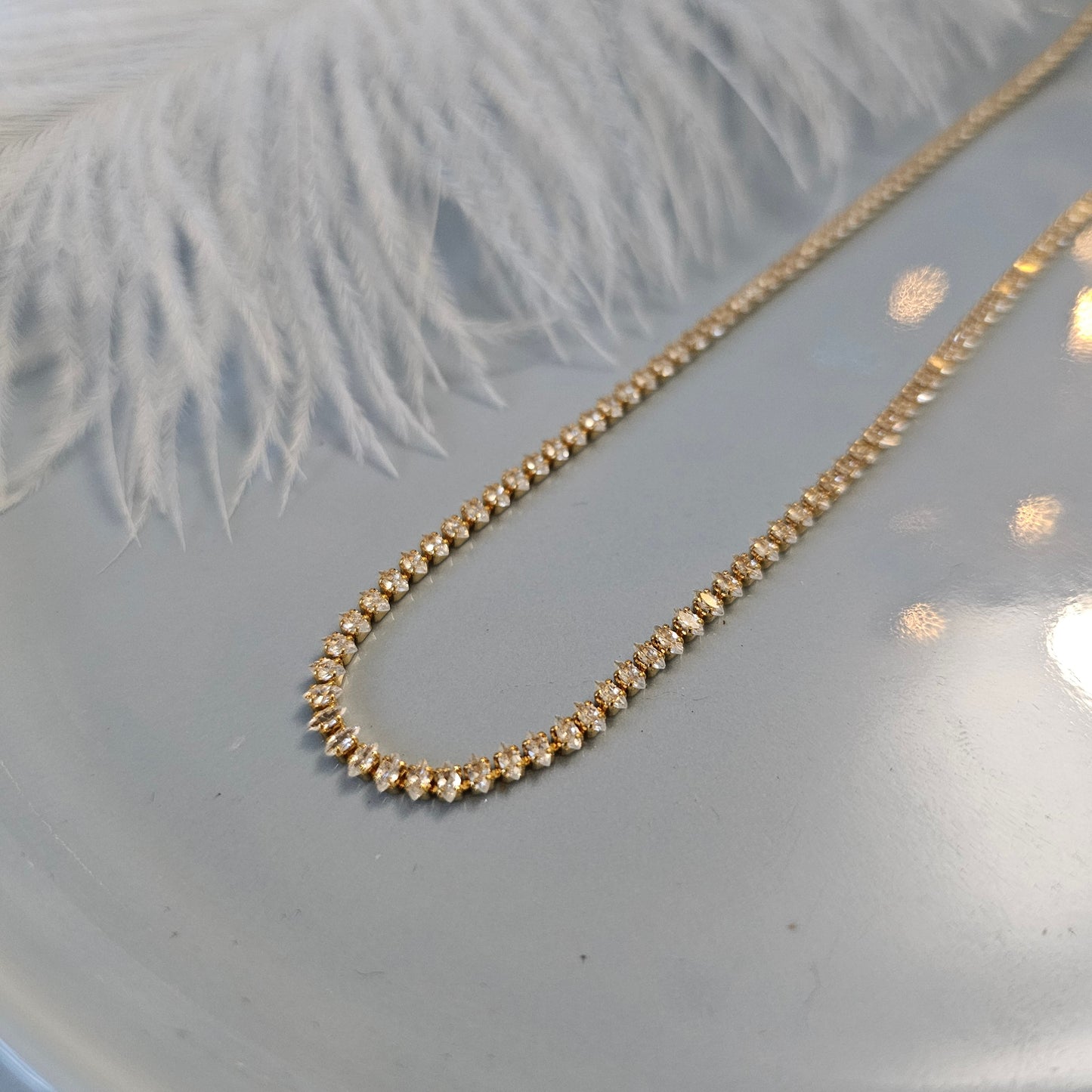Brillo infinito thin necklace