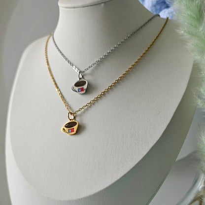 Cafecito boricua necklace