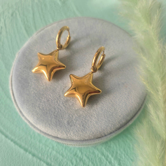 Chunky stars earrings