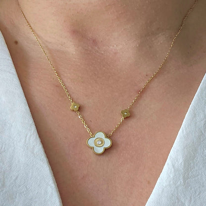 Clover shine necklace