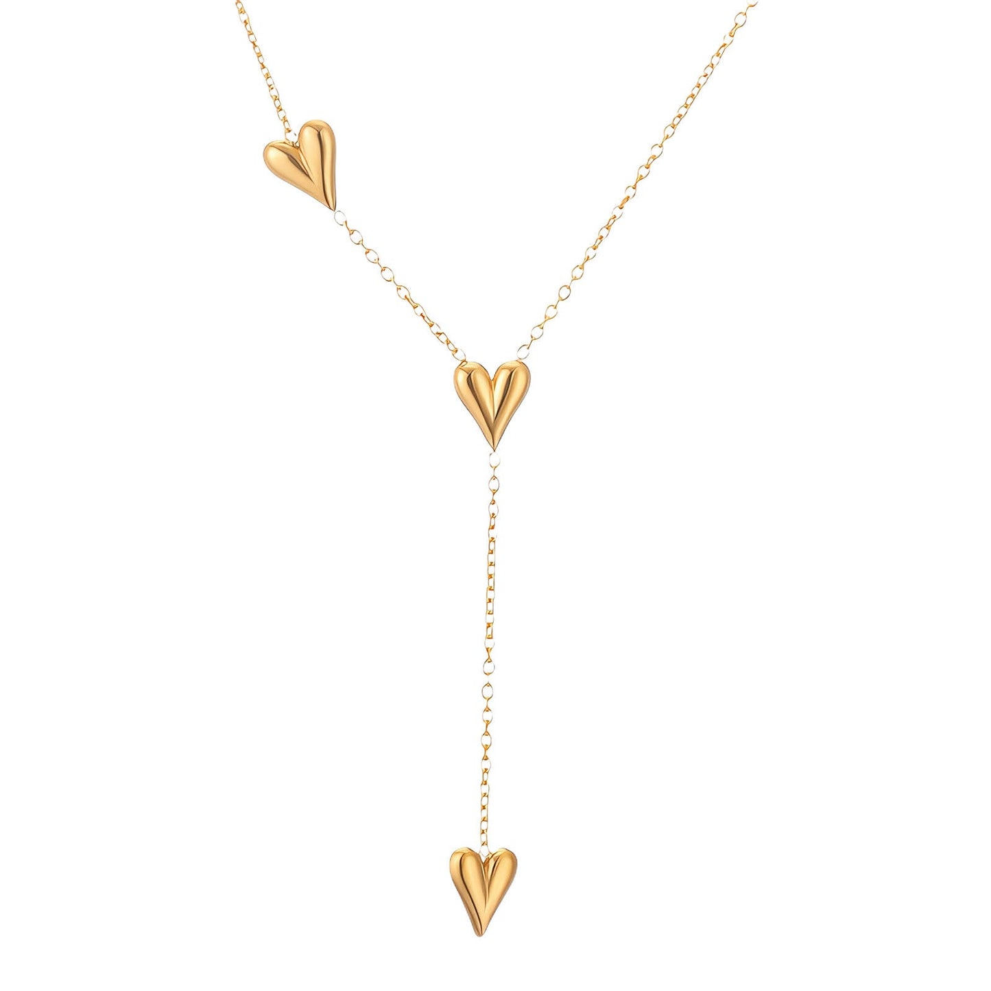 Drop heart necklace