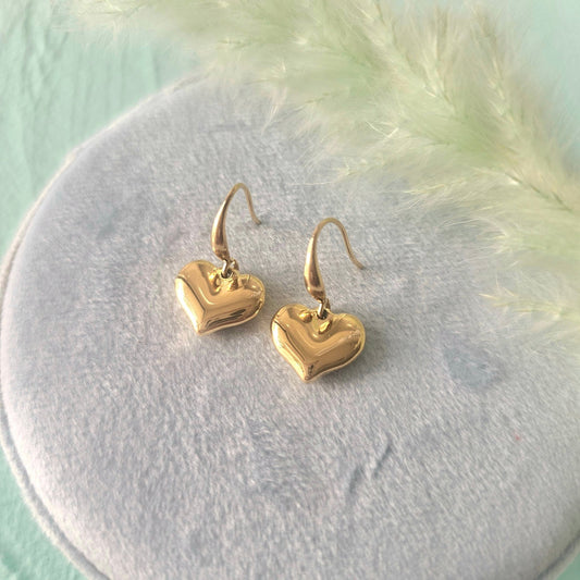 Drop hearts earrings