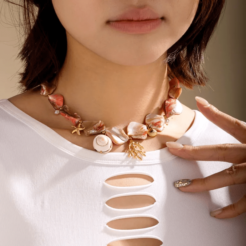 Madre Perla pink necklace