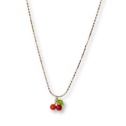 Mini cherry necklace