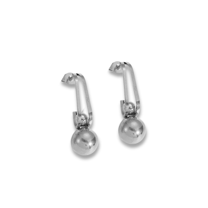 Moon earrings silver