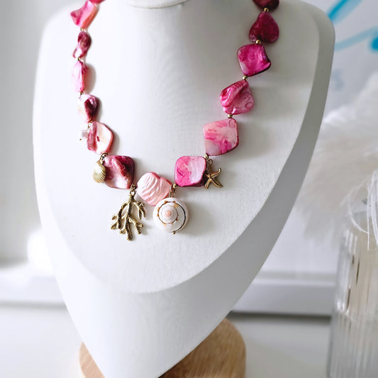 Madre Perla pink necklace
