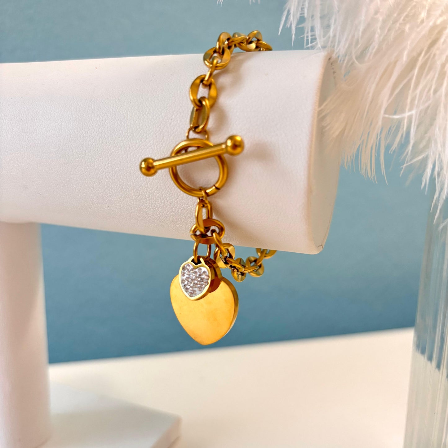 Shine heart bracelet
