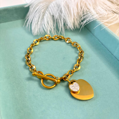 Shine heart bracelet
